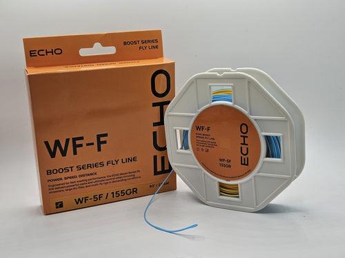 ECHO Boost Flyline packaging and dual colour fly line