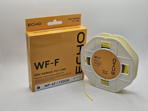 ECHO DRY FLy Line packaging and dual colour fly line